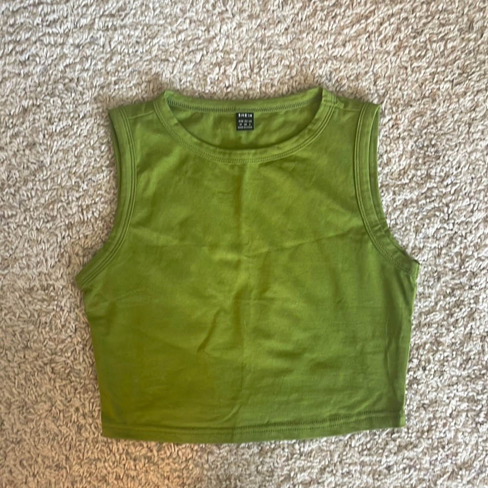 Green Crop Tank